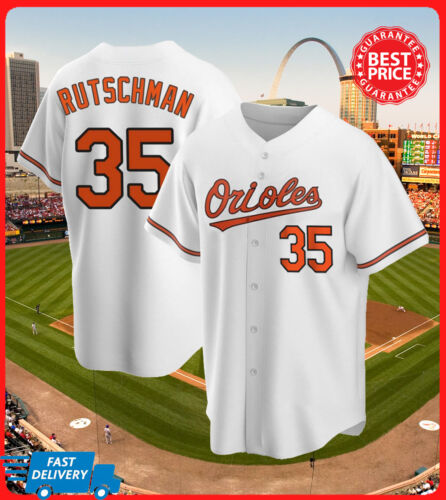 Baltimore Orioles #35 RutschmanWhite Jersey