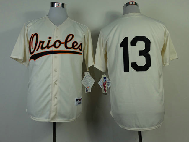 Baltimore Orioles 13 Authentic Manny Machado 1954 Turn Back The Clock Jersey