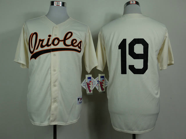 Baltimore Orioles 19 Chris Davis cream 1954 Turn the Clock MLB jerseys