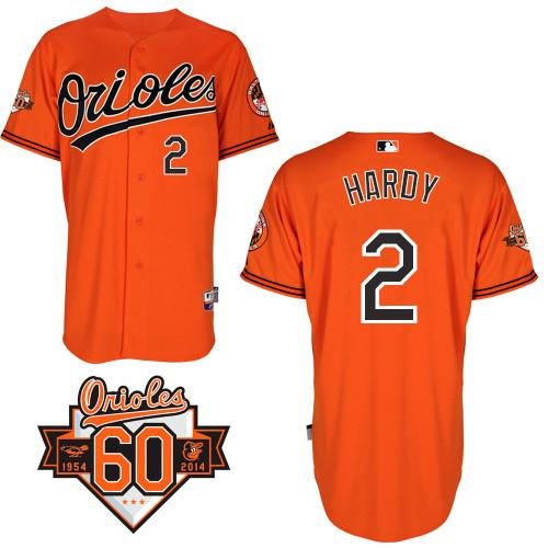 Baltimore Orioles 2 J.J. Hardy Orange Cool Base Baseball Jersey