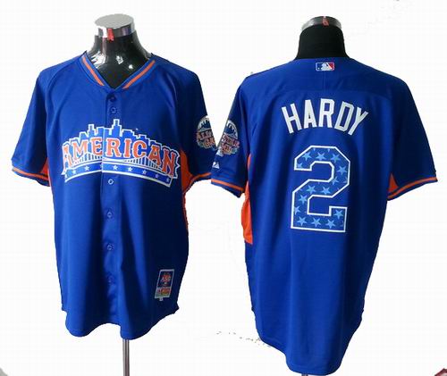 Baltimore Orioles 2 J.J.Hardy American League 2013 All Star blue Jersey