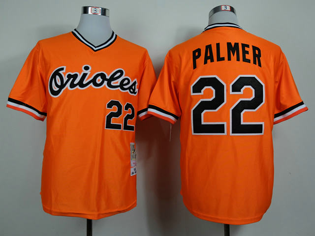 Baltimore Orioles 22 Jim Palmer orange 1982 Throwback Jersey