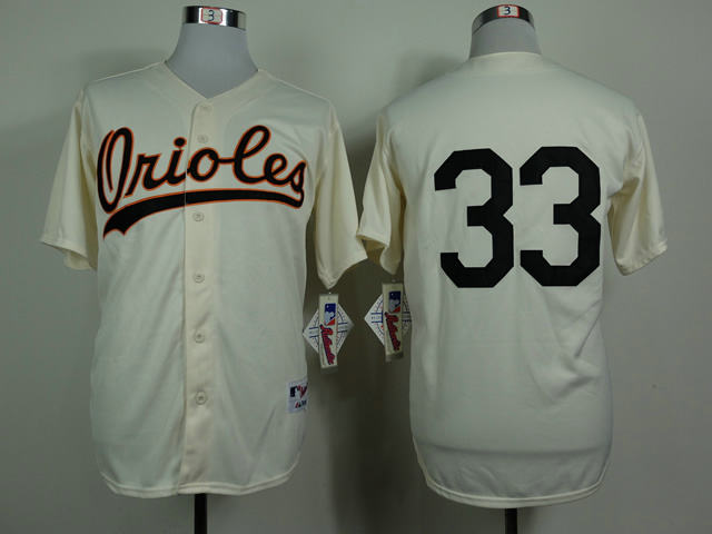 Baltimore Orioles 33 Eddie Murray cream 1954 Turn the Clock MLB jerseys