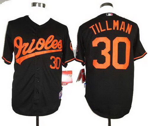 Baltimore Orioles Authentic 30# Chris Tillman Black Cool Base jerseys