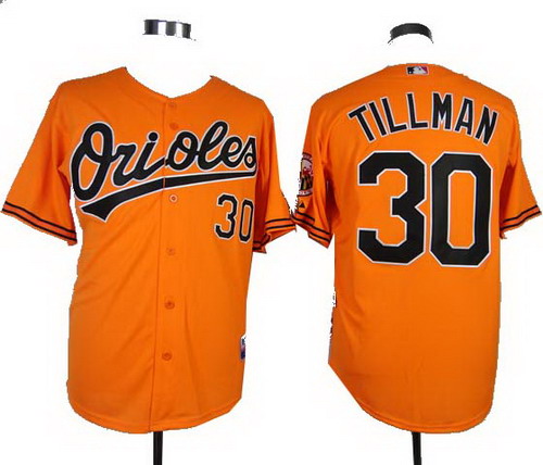 Baltimore Orioles Authentic 30# Chris Tillman orange Cool Base jerseys