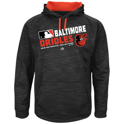 Baltimore Orioles Authentic Collection Black Team Choice Streak Hoodie