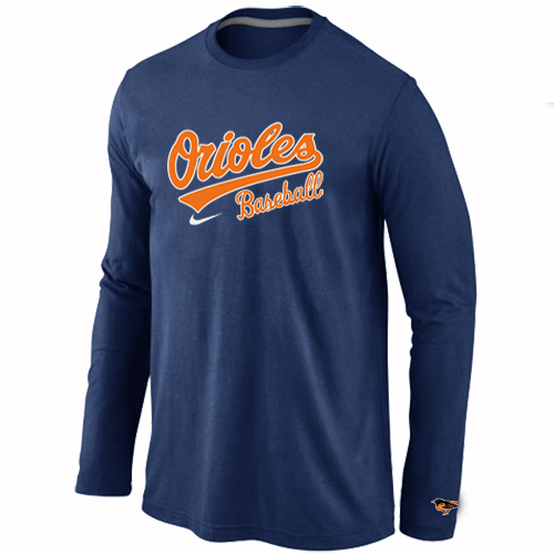 Baltimore Orioles Long Sleeve T-Shirt D.Blue