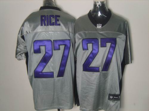 Baltimore Ravens #27 Ray Rice Gray shadow jerseys