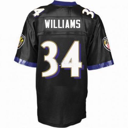Baltimore Ravens #34 Ricky Williams jerseys black
