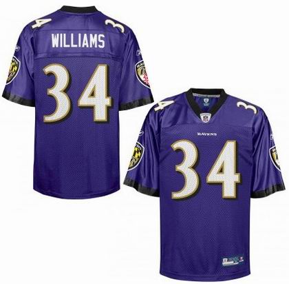 Baltimore Ravens #34 Ricky Williams jerseys purple
