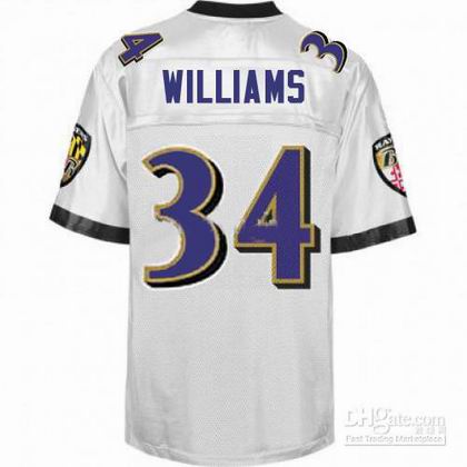 Baltimore Ravens #34 Ricky Williams jerseys white