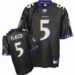 Baltimore Ravens #5 Joe Flacco Black