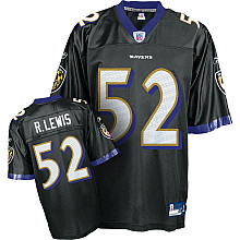 Baltimore Ravens #52 Ray Lewis Alternate Jersey black