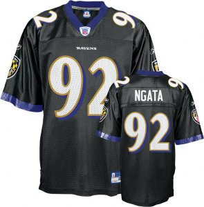 Baltimore Ravens #92 Haloti Ngata Black