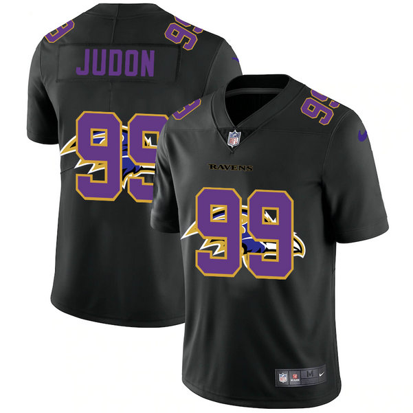 Baltimore Ravens #99 Matthew Judon Men's Nike Team Logo Dual Overlap Limited NFL Jersey Black