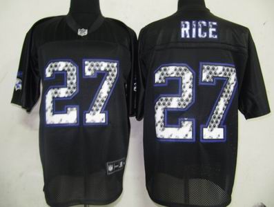 Baltimore Ravens#27 Ray Rice Black United Sideline Jerseys