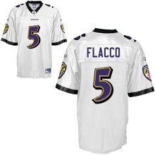Baltimore Ravens 5# Joe Flacco White