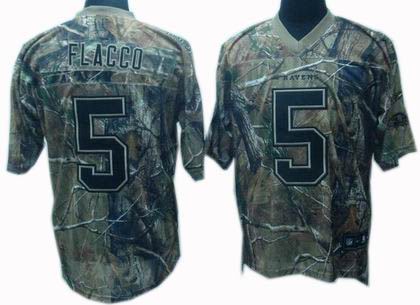 Baltimore Ravens 5# Joe Flacco realtree jerseys