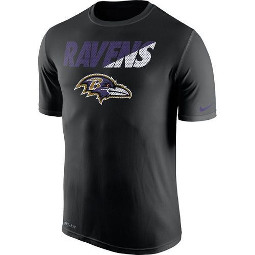 Baltimore Ravens Nike Black Legend Staff Practice Performance T-Shirt
