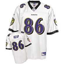 Batlimore Ravens #86 Todd Heap White Jersey