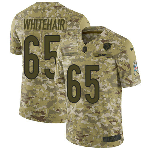 Bears #65 Cody Whitehair Camo Youth Stitched Football Limited 2018 Salute to Service Jersey