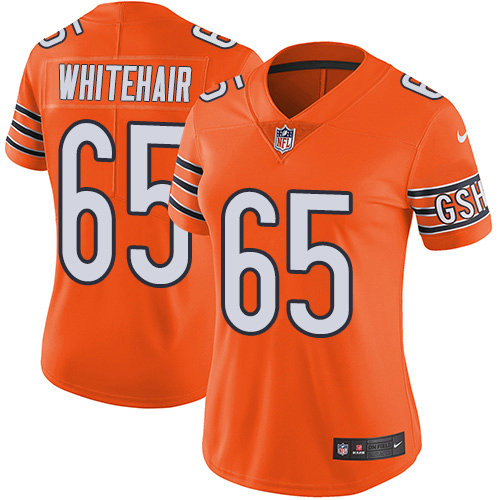 Bears #65 Cody Whitehair Orange Women's Stitched Football Limited Rush Jersey