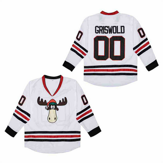 Blackhawks #00 Clark Griswold white Authentic Stitched Jerseys 3