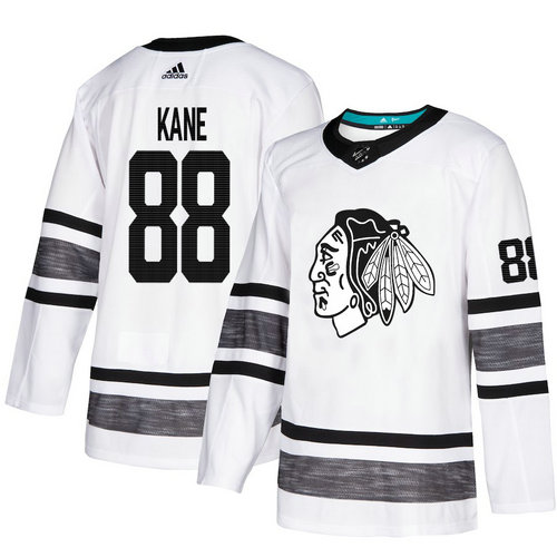 Blackhawks #88 Patrick Kane White Authentic 2019 All-Star Stitched Hockey Jersey