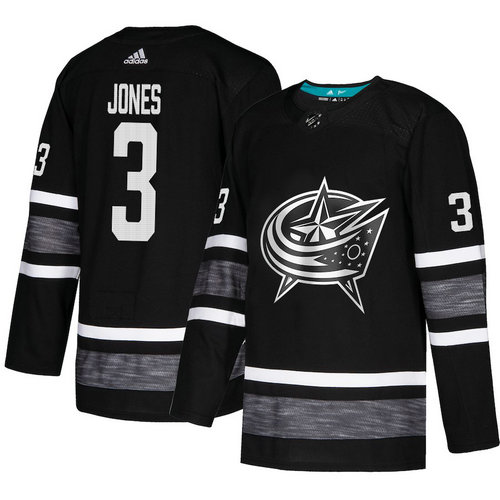 Blue Jackets #3 Seth Jones Black Authentic 2019 All-Star Stitched Hockey Jersey