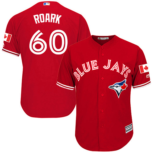 Blue Jays #60 Tanner Roark Red New Cool Base Stitched MLB Jersey