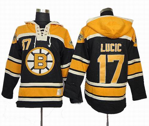 Boston Bruins 17# Milan Lucic black Hoody