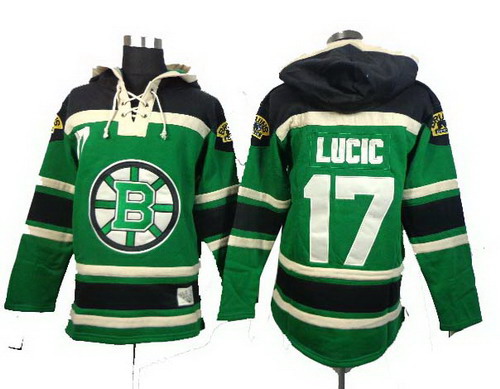 Boston Bruins 17# Milan Lucic green Hoody