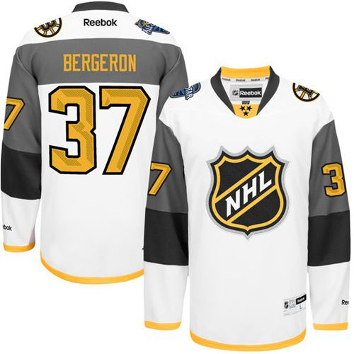 Boston Bruins 37 Patrice Bergeron White 2016 All Star NHL Jersey