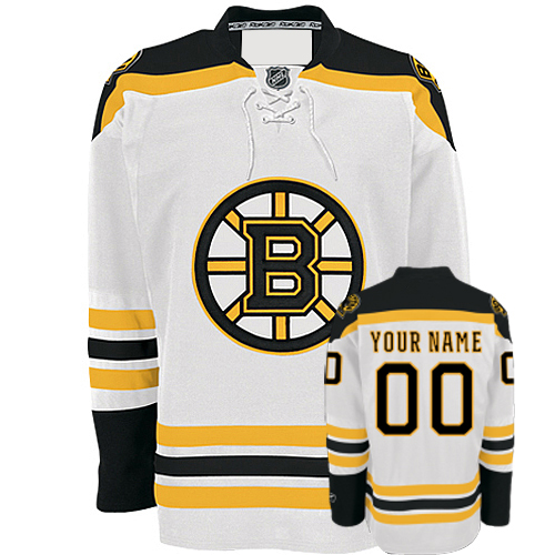 Boston Bruins Road Customized Hockey Jersey