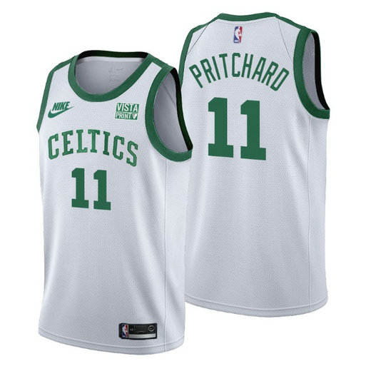 Boston Celtics #11 Payton Pritchard Men's Nike Releases Classic Edition NBA 75th Anniversary Jersey White