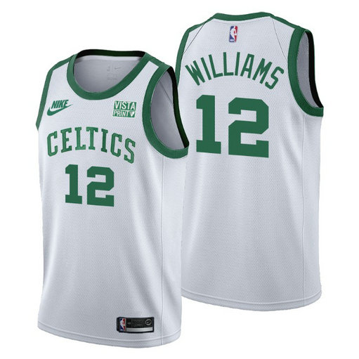 Boston Celtics #12 Grant Williams Men's Nike Releases Classic Edition NBA 75th Anniversary Jersey White
