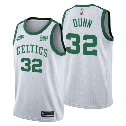 Boston Celtics #32 Kris Dunn Men's Nike Releases Classic Edition NBA 75th Anniversary Jersey White