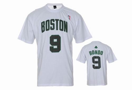 Boston Celtics 9# Rajon Rondo white T Shirts
