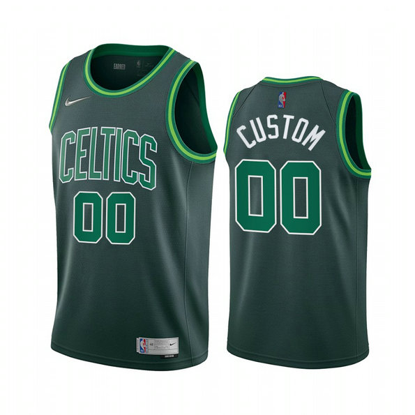 Boston Celtics Personalized Green NBA Swingman 2020-21 Earned Edition Jersey