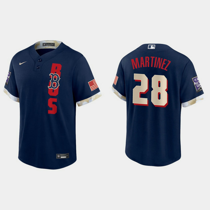 Boston Red Sox #28 J.D. Martinez 2021 Mlb All Star Game Fan's Version Navy Jersey