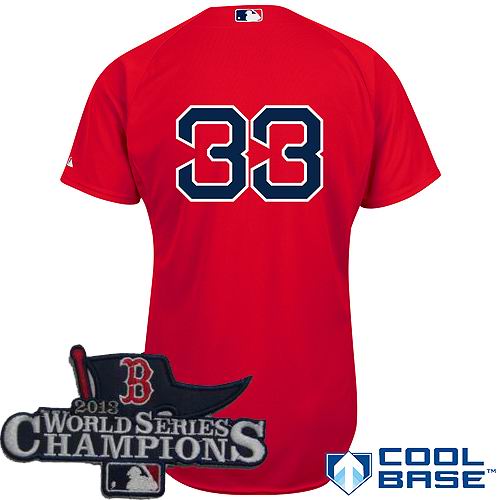 Boston Red Sox #33 VARITEK red 2013 World Series Champions ptach