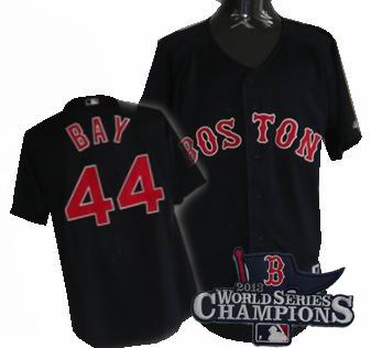 Boston Red Sox #44 Jason Bay Jersey dark blue 2013 World Series Champions ptach