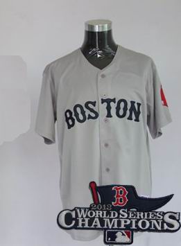 Boston Red Sox #44 Jason Bay Road Jersey gray 2013 World Series Champions ptach