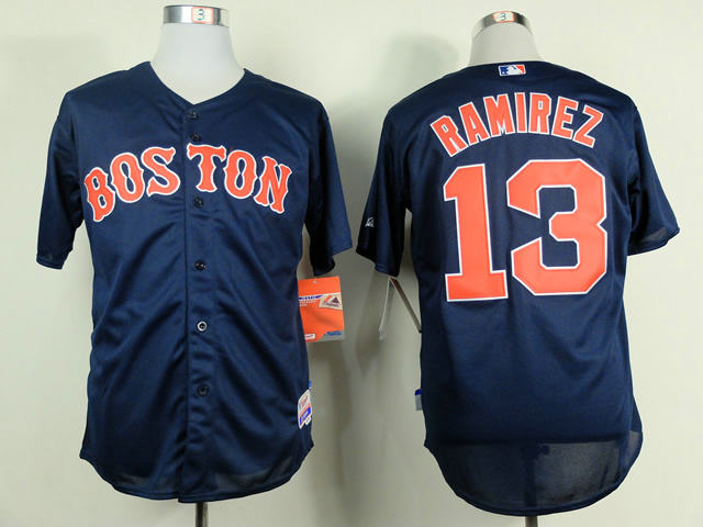 Boston Red Sox 13 RAMIREZ navy blue cool baseball jerseys