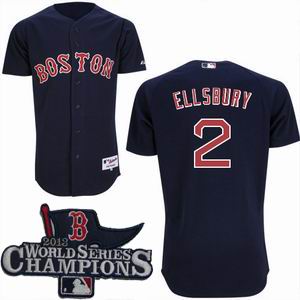 Boston Red Sox 2 Jacoby Ellsbury d.k blue Jerse 2013 World Series Champions ptach