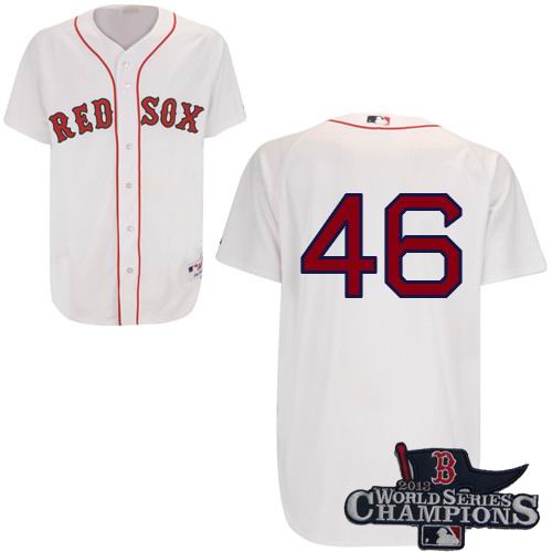 Boston Red Sox 46# Jacoby Ellsbury Home 2013 World Series Champions ptach