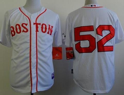 Boston Red Sox 52 Yoenis Cespedes White Cool Base Baseball Jersey