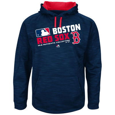 Boston Red Sox Authentic Collection Navy Team Choice Streak Hoodie