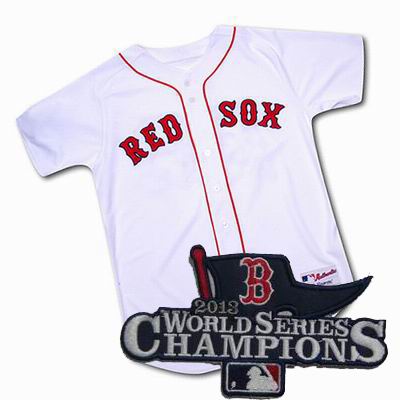 Boston Red Sox Curt Schilling #38 white Jersey 2013 World Series Champions ptach