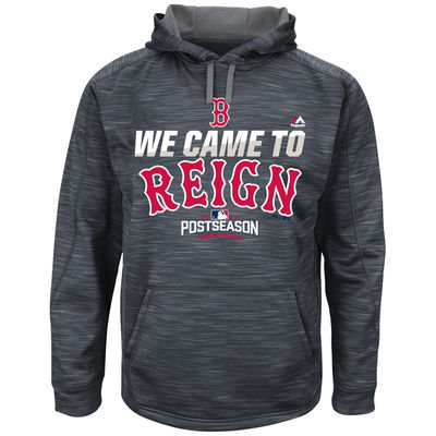 Boston Red Sox Graphite 2016 Postseason Authentic Collection Came To Reign Streak Hoodie